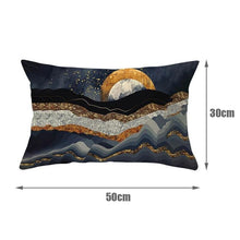 Charger l'image dans la galerie, Housse de coussin 30x50 cm - Nuit dorée