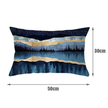 Charger l'image dans la galerie, Housse de coussin 30x50 cm - Reflet Nocturne