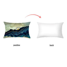 Charger l'image dans la galerie, Housse de coussin 30x50 cm - Soleil et Collines Bleues