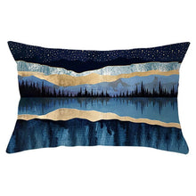 Charger l'image dans la galerie, Housse de coussin 30x50 cm - Reflet Nocturne