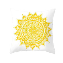 Charger l'image dans la galerie, Housse de coussin 45x45 cm - Mandala Solaire