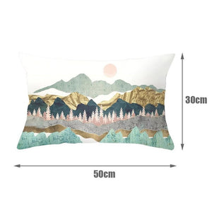 Housse de coussin 30x50 cm - Paysage montagneux