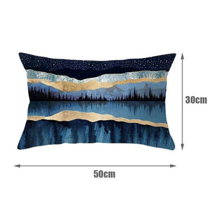 Housse de coussin 30x50 cm - Reflet Nocturne