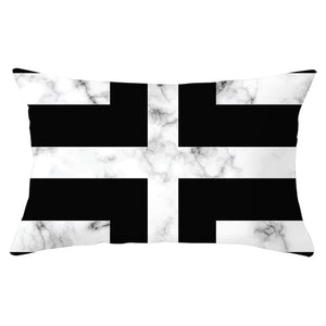 Housse de coussin 30x50 cm - Marbre Géométrique