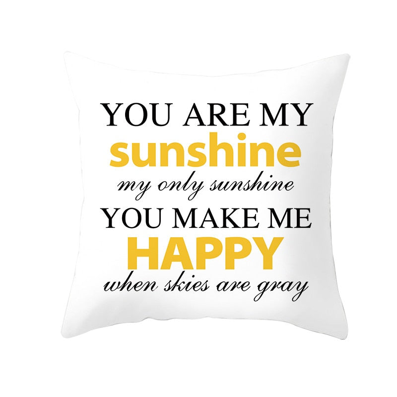 Housse de coussin 45x45 cm - You Are My Sunshine