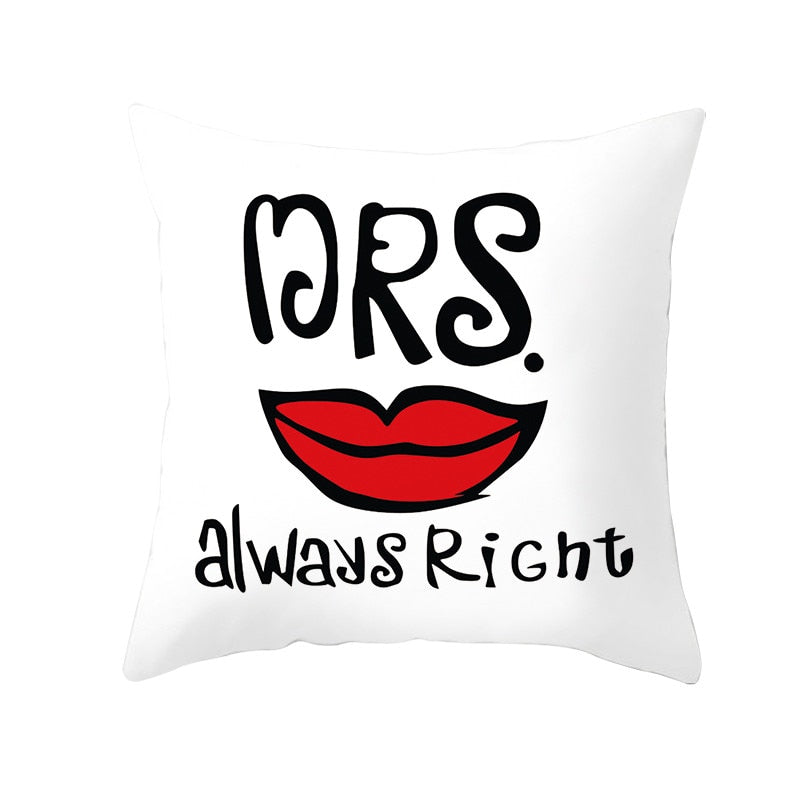 Housse de coussin 45x45 cm - Mrs Always Right