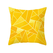 Charger l'image dans la galerie, Housse de coussin 45x45 cm - Triangles Jaunes
