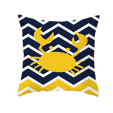 Charger l&#39;image dans la galerie, Housse de coussin 45x45 cm - Crabe Jaune
