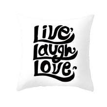 Charger l'image dans la galerie, Housse de coussin 45x45 cm - Live Laugh Love
