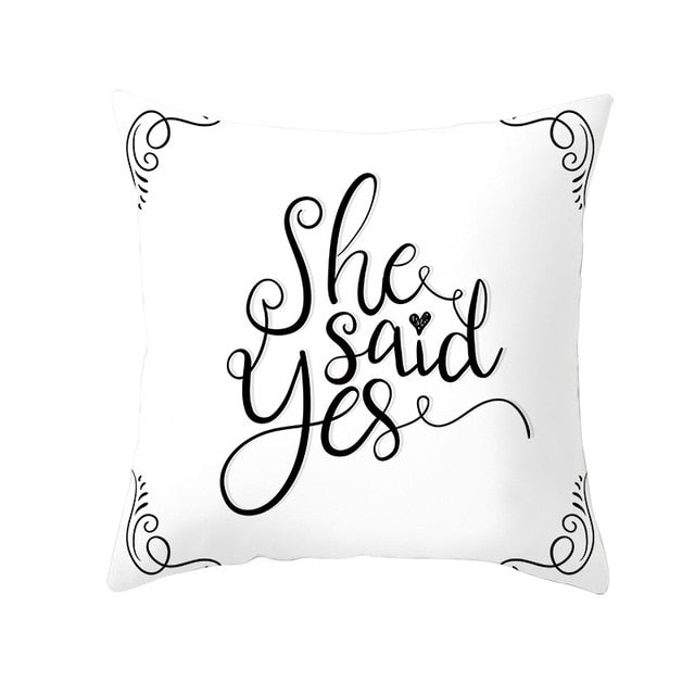 Housse de coussin 45x45 cm - She Said Yes