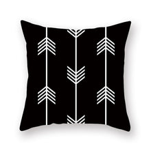 Charger l'image dans la galerie, Housse de coussin 45x45 cm - Lignes Fléchées
